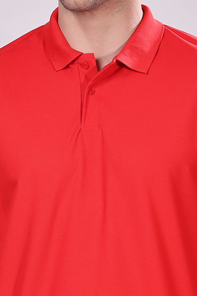 MENS RED POLO T - SHIRT